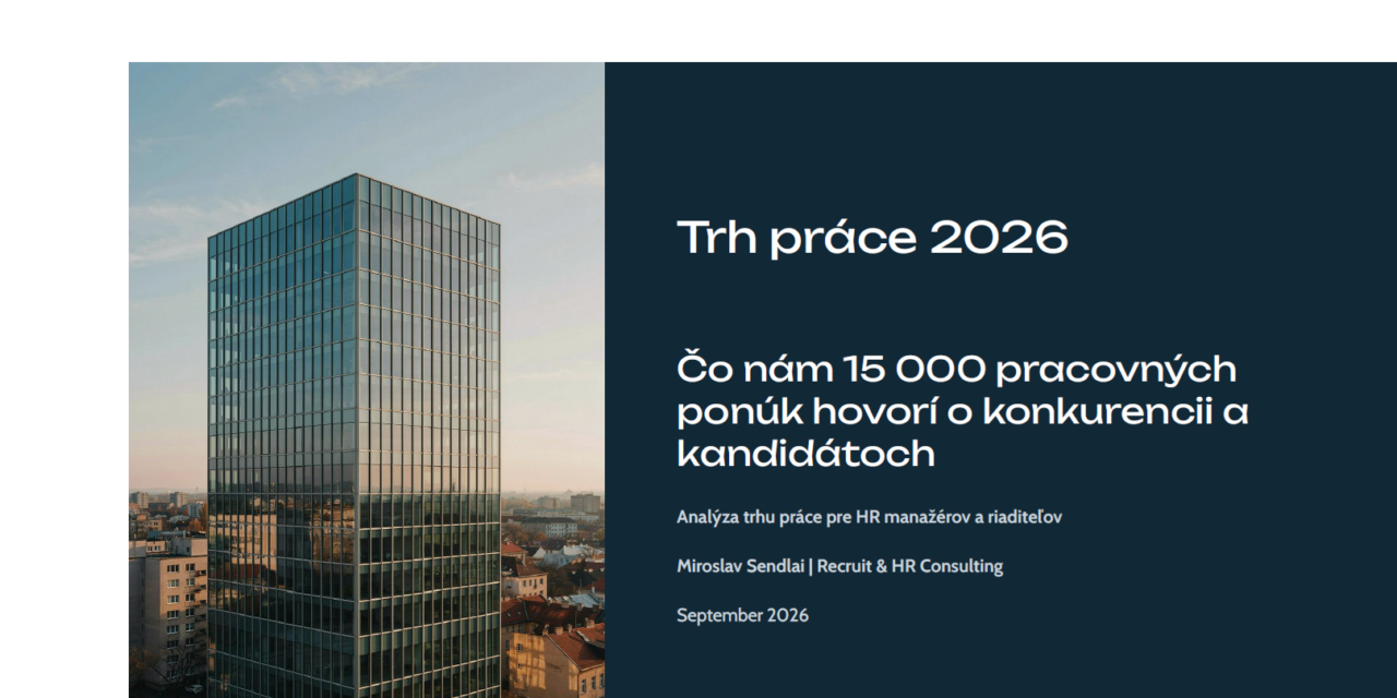 Čo nám 15 000 pracovných ponúk hovorí o konkurencii a kandidátoch?